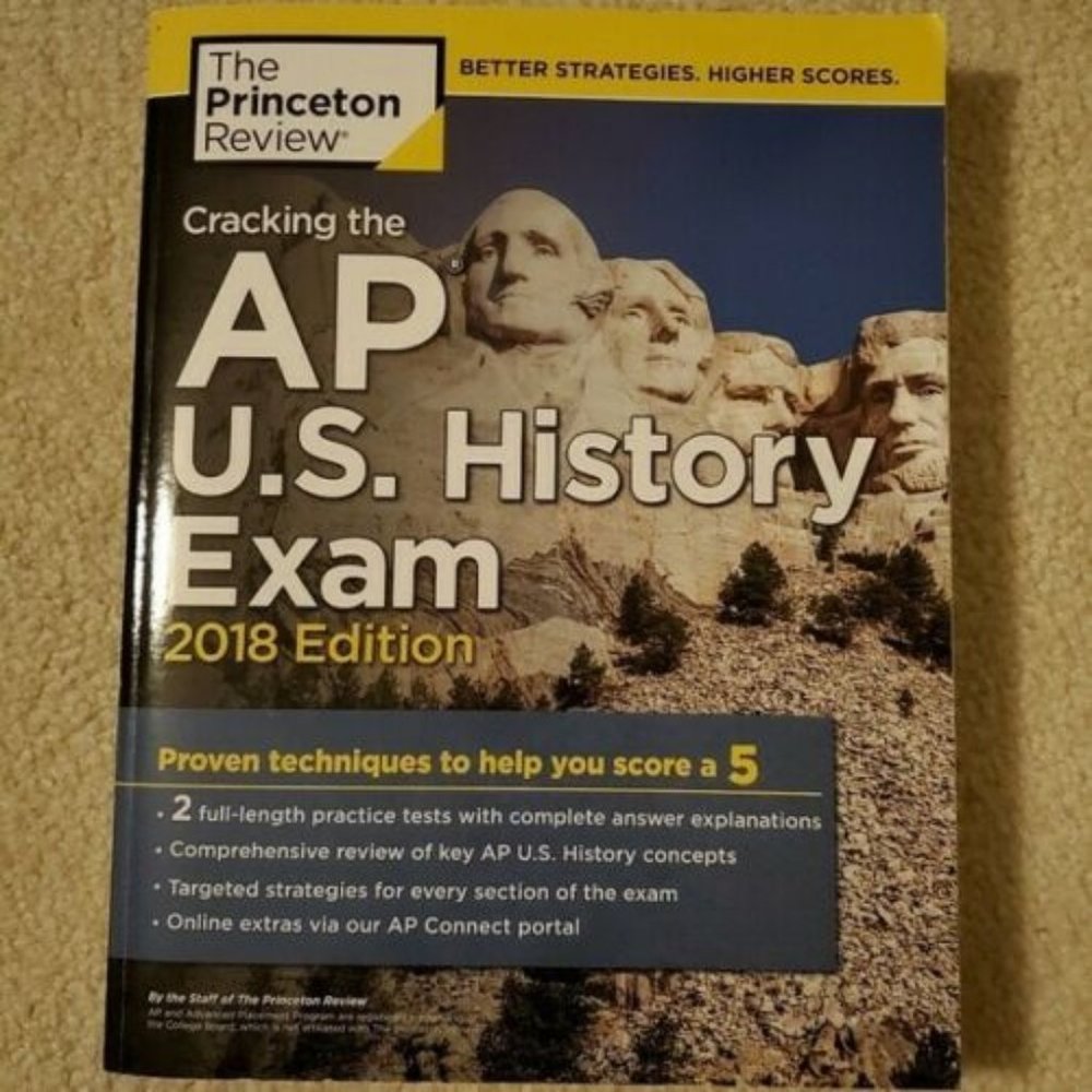 Princeton Review AP US History Exam book, 2018 ED